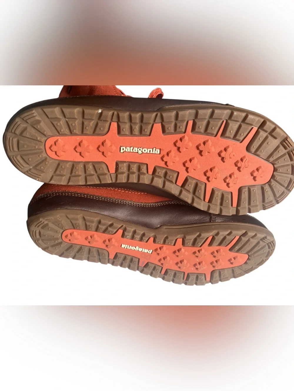 PATAGONIA Activist Waterproof Rusted Iron Leather Hiking Lined Boots Women 8